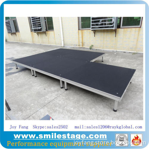 Adjustable Height Staging Deck Stairs Portable Stage